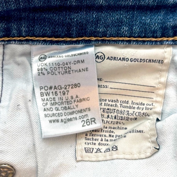EUC, AG women’s denim, The Stilt, Cigarette Leg, size 26R - Picture 6 of 6